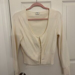 Cream Abercrombie Sweater